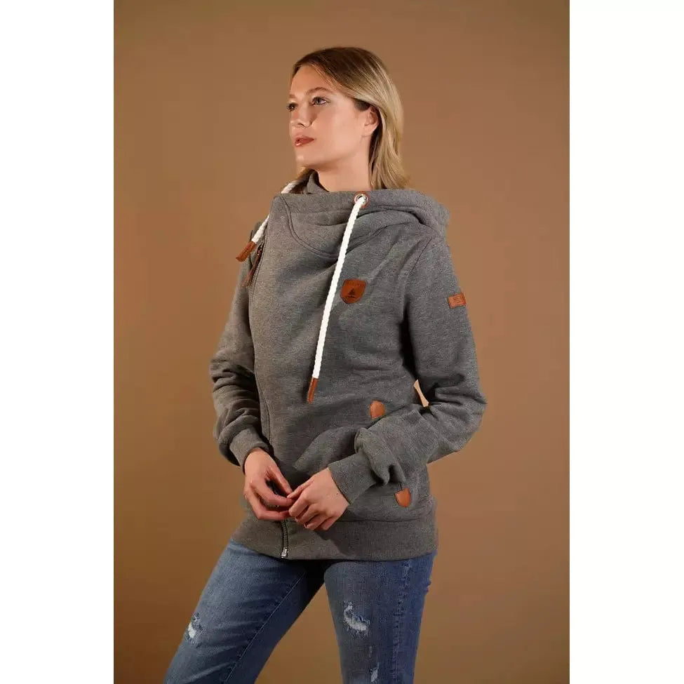 Wanakome Athena Hoodie dark heather grey