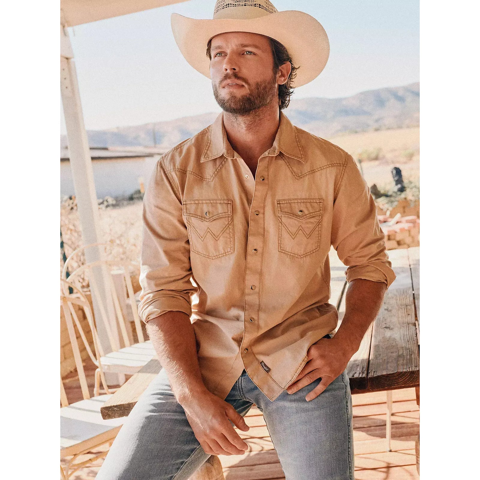 Wrangler Premium Twill Snap Shirt