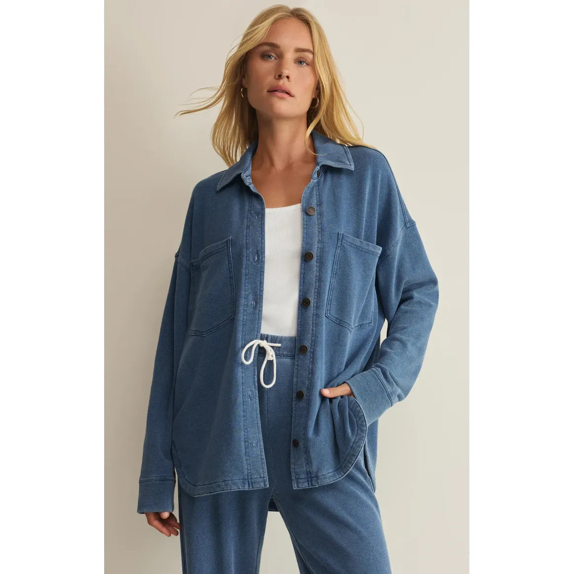 Z Supply All Day Knit Denim Jacket - Underground Clothing