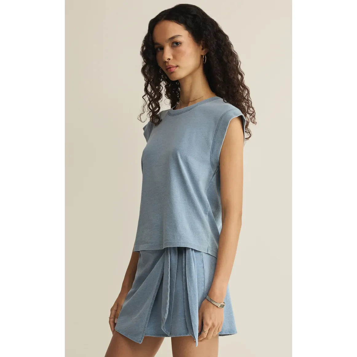 Z Supply Camino Denim Jersey Top