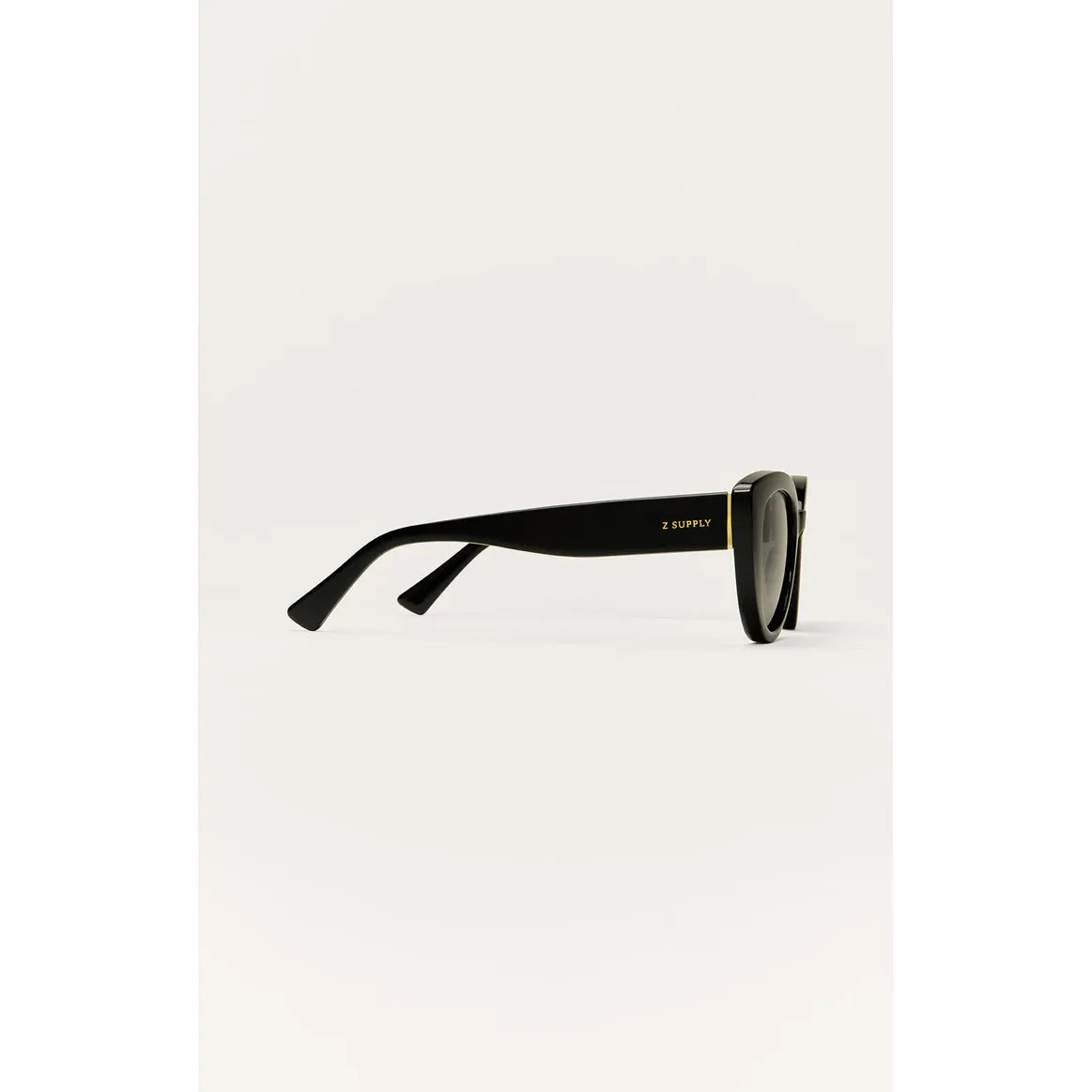 Z Supply Golden Hour Sunglasses, frame, polarized lenses, UVA/UVB/UVC protection, medium fit for rectangular faces.