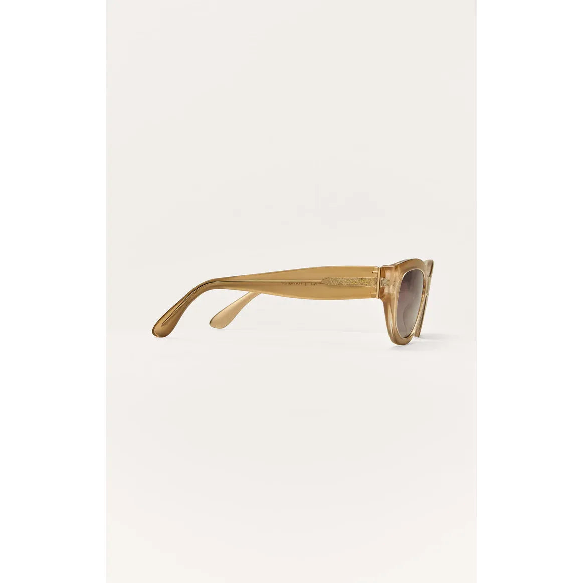 Z Supply Mirage Sunglasses in tan injected nylon frame with polarized lenses and UV protection.