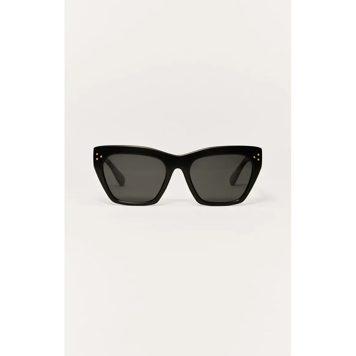 Z Supply Park Avenue sunglasses: black nylon frame, polarized lenses, medium fit, UV protection.