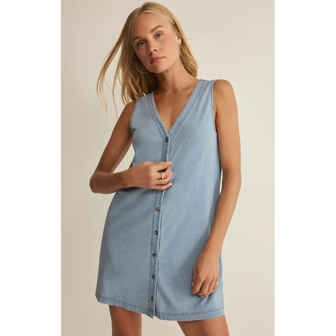 Z Supply Solace Denim Mini Dress