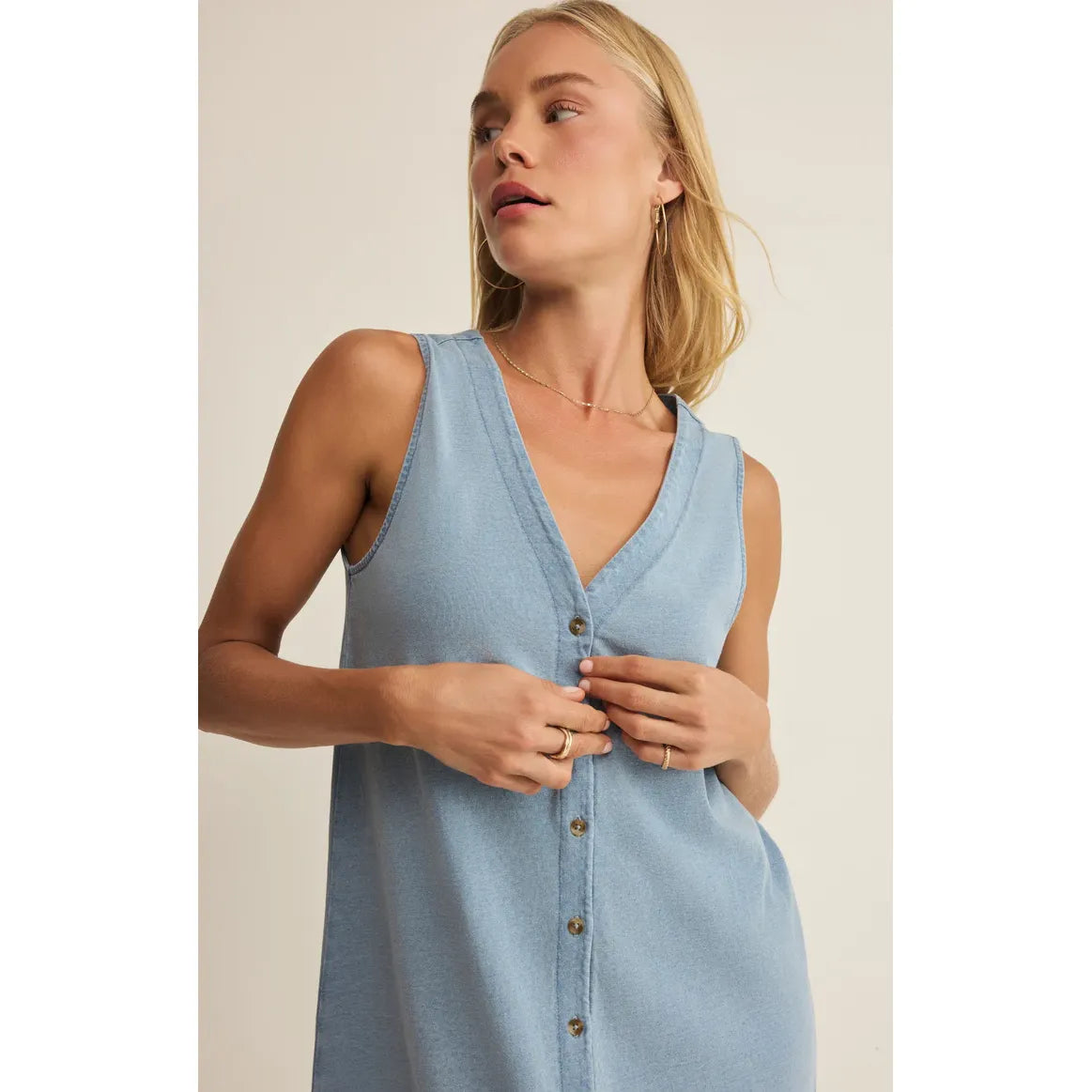 Z Supply Solace Denim Mini Dress
