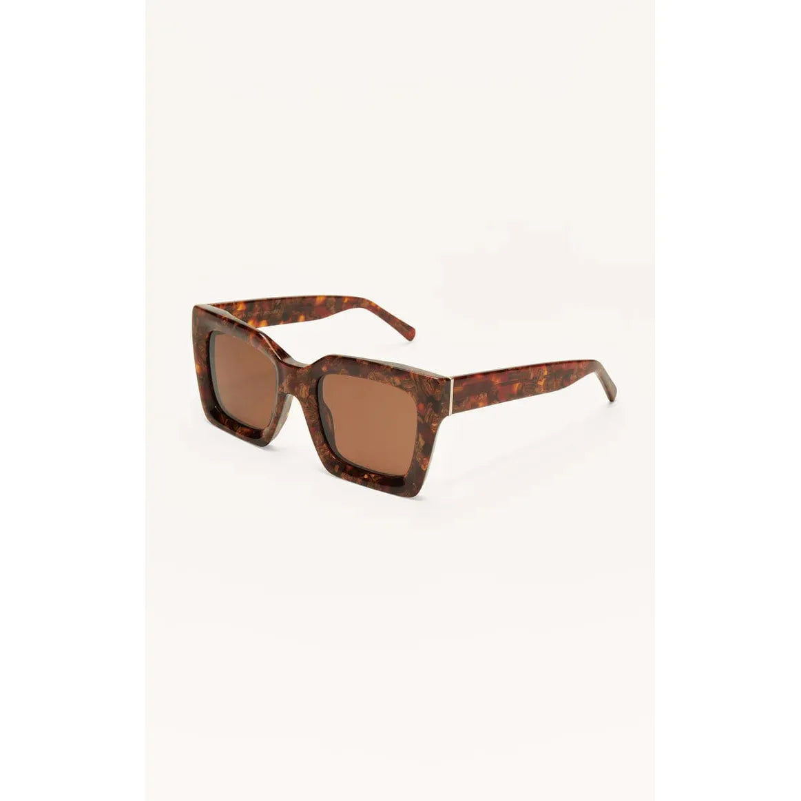 Z SUPPLY Brown Tortoise Z Supply Early Riser Sunglasses