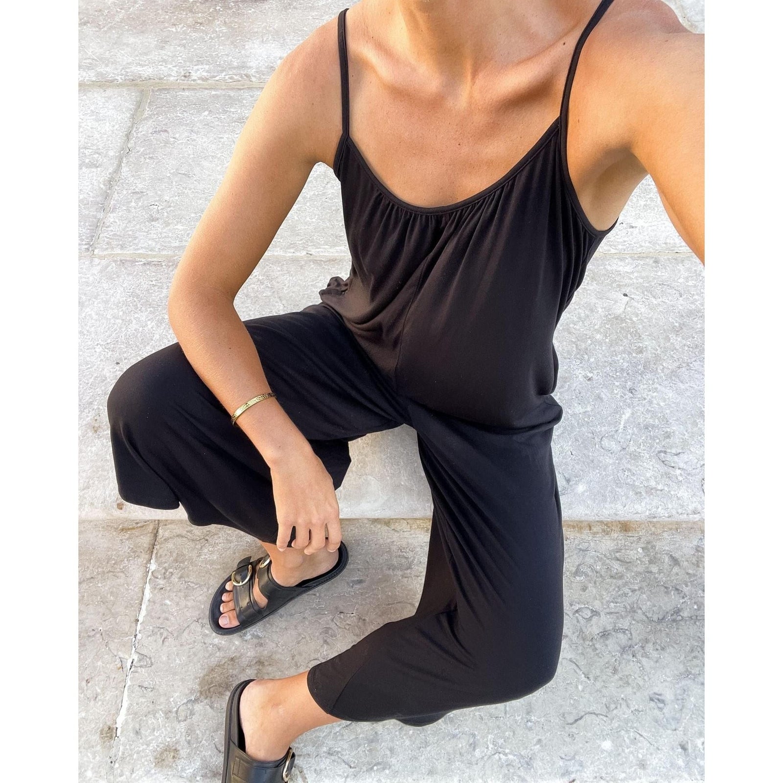 Z SUPPLY Z Supply Flared Jumpsuit Black