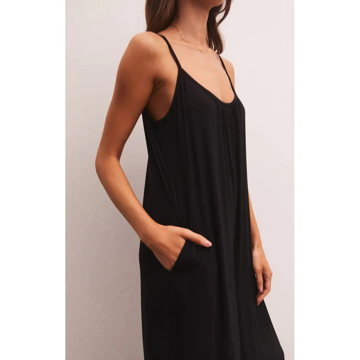 Z SUPPLY Z Supply Flared Jumpsuit Black