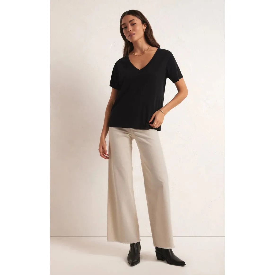 Z SUPPLY Z Supply Girlfriend V-Neck Tee