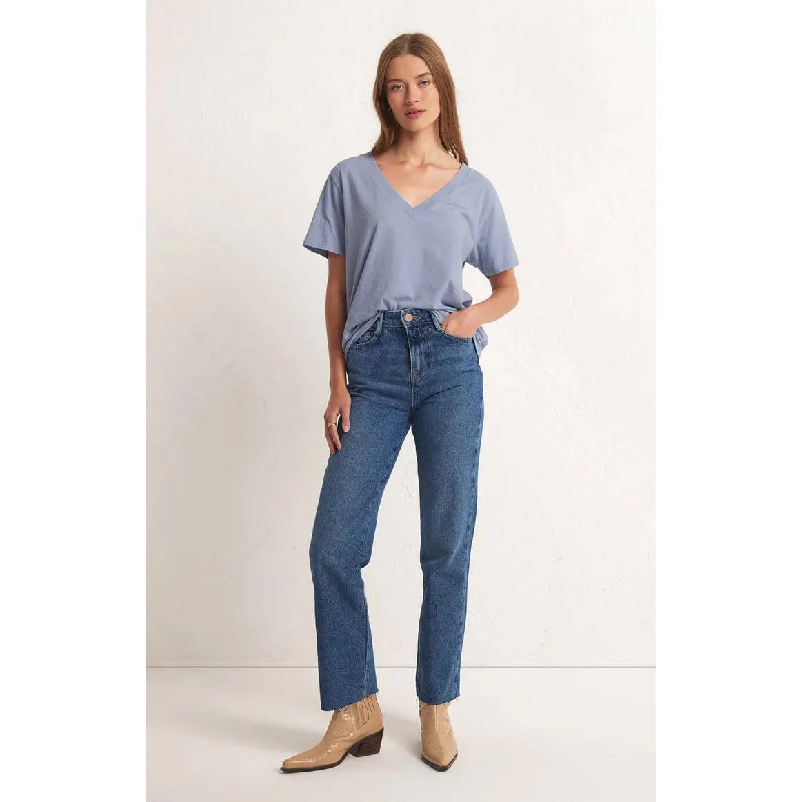 Z SUPPLY Z Supply Girlfriend V-Neck Tee