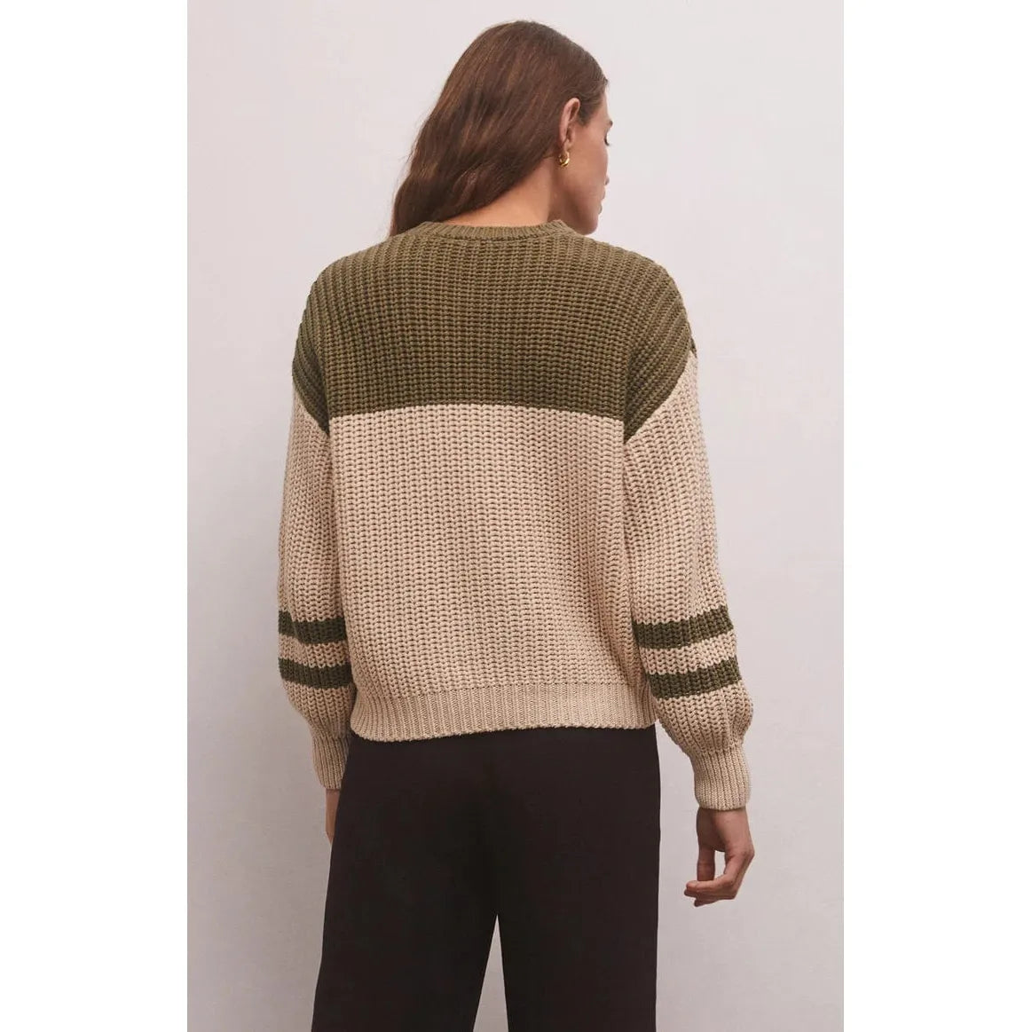 Z SUPPLY Kelp / XS Z Supply Lyndon Colour Block Sweater