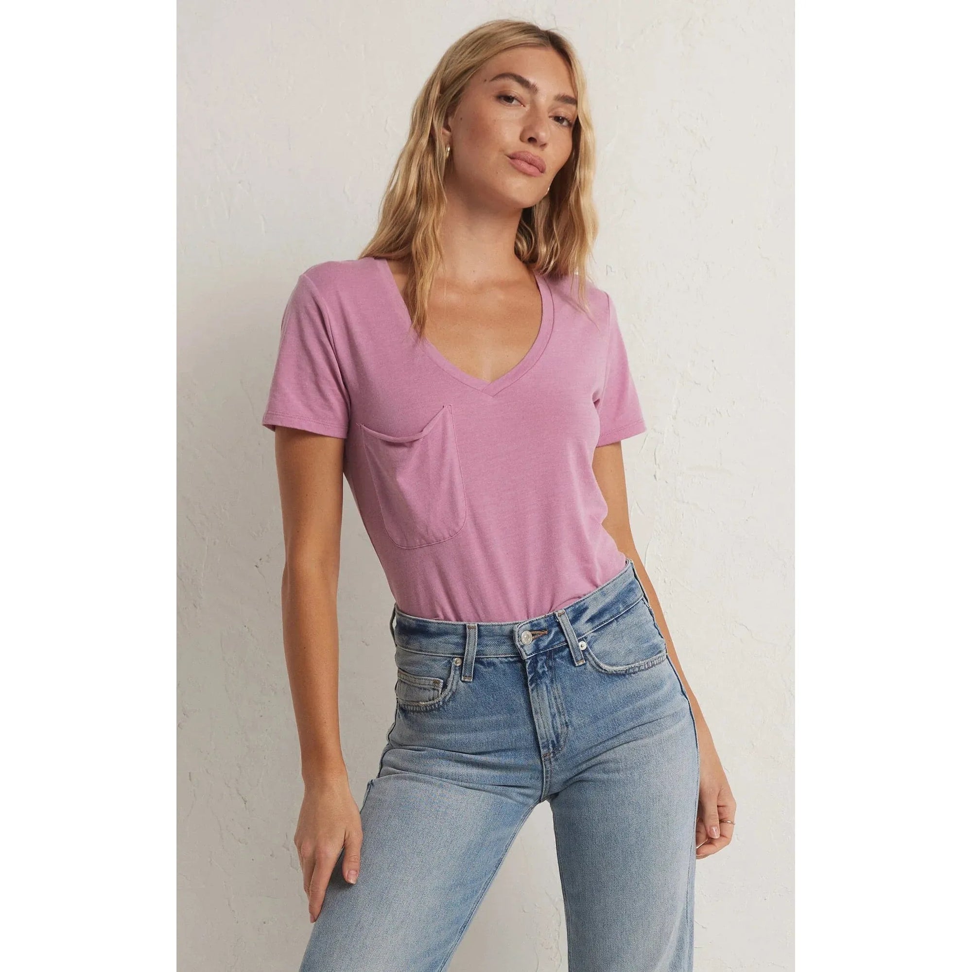 Z SUPPLY Dusty Orchid / XS Z Supply Pocket Tee