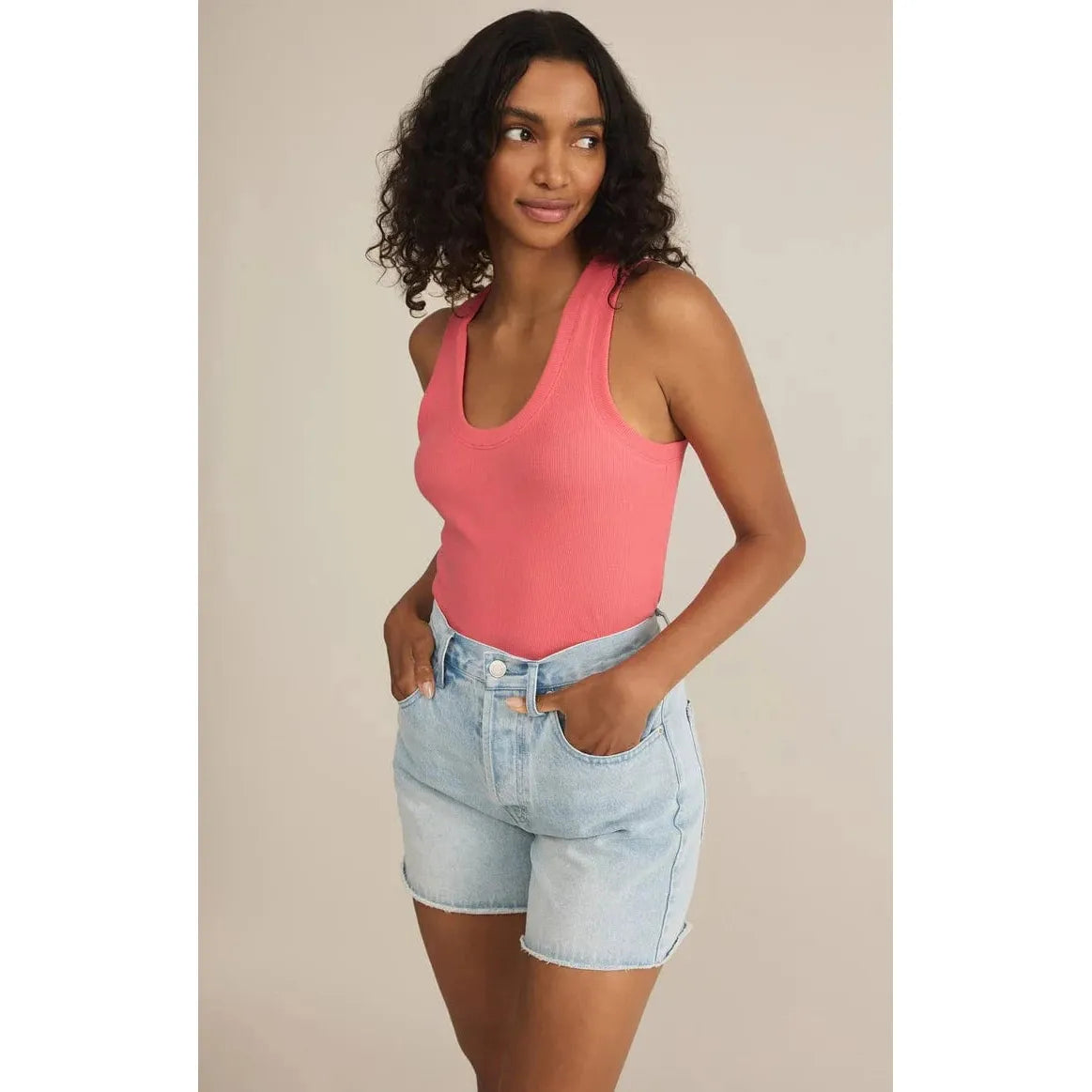 Z SUPPLY Sunset Pink / XS Z Supply Sirena Rib Tank