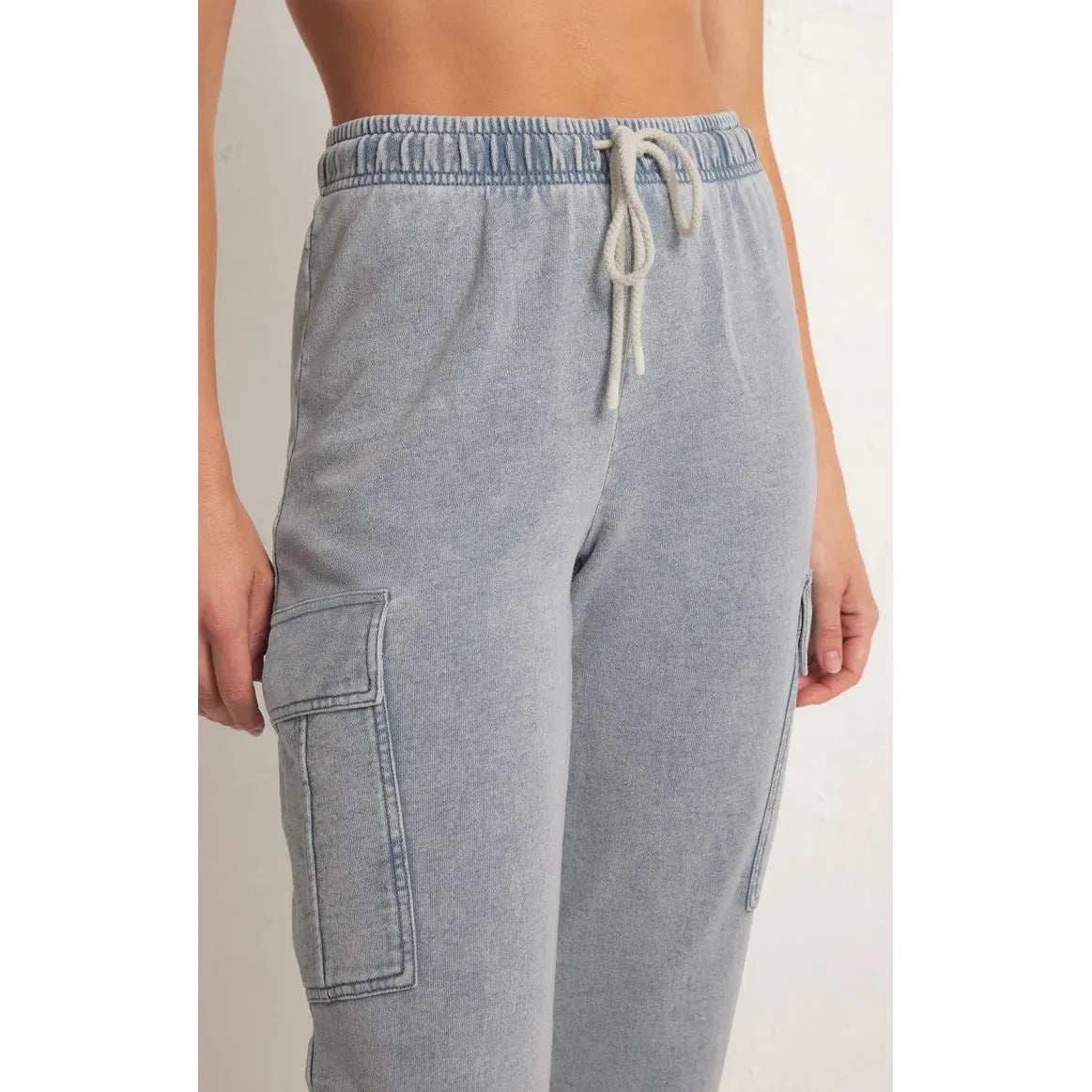 Z supply hot sale knit denim jogger