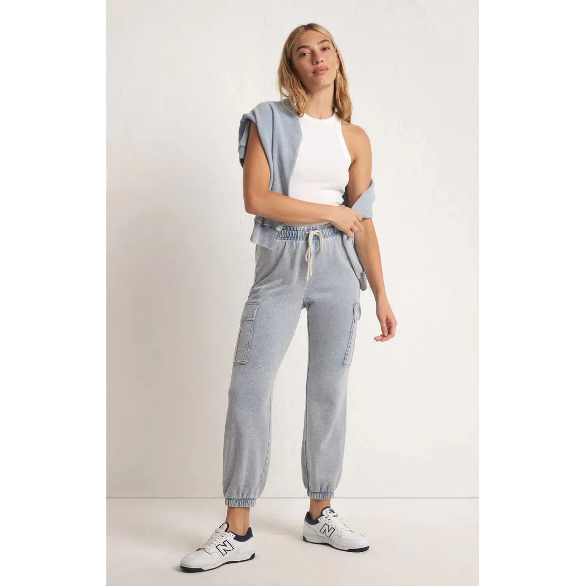 Z supply top denim jogger