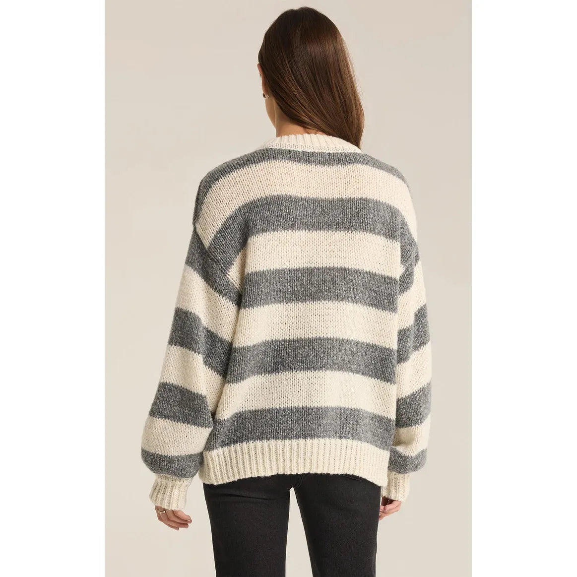 Z Supply Anders Stripe Crew Neck Sweater