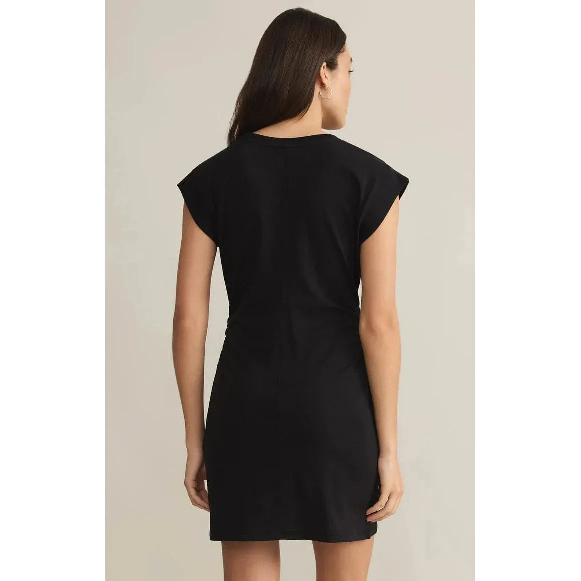 Stylish Z Supply Camino Mini Dress featuring a flattering blouson waist and comfortable cap sleeves, perfect for any occasion.