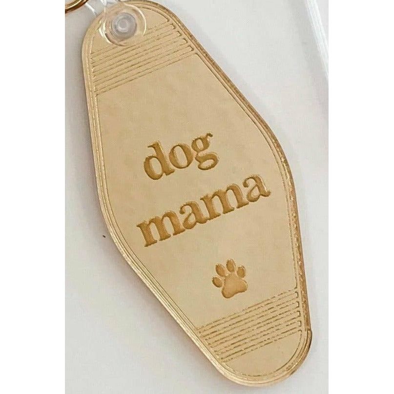 Blonde Ambition Dog Mama Keychain
