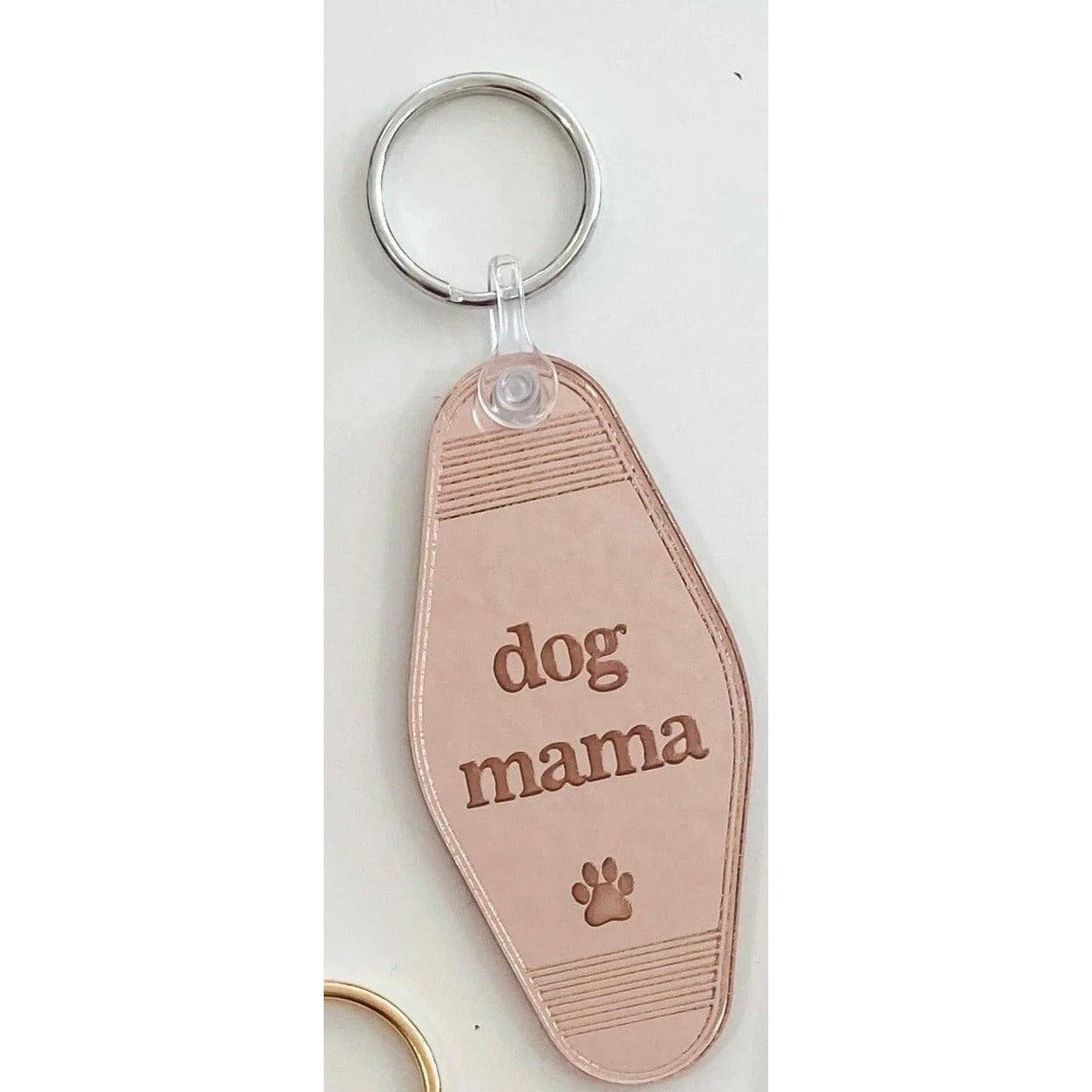 Blonde Ambition Dog Mama Keychain