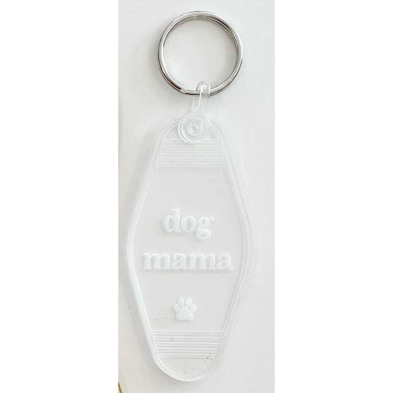 Blonde Ambition Dog Mama Keychain