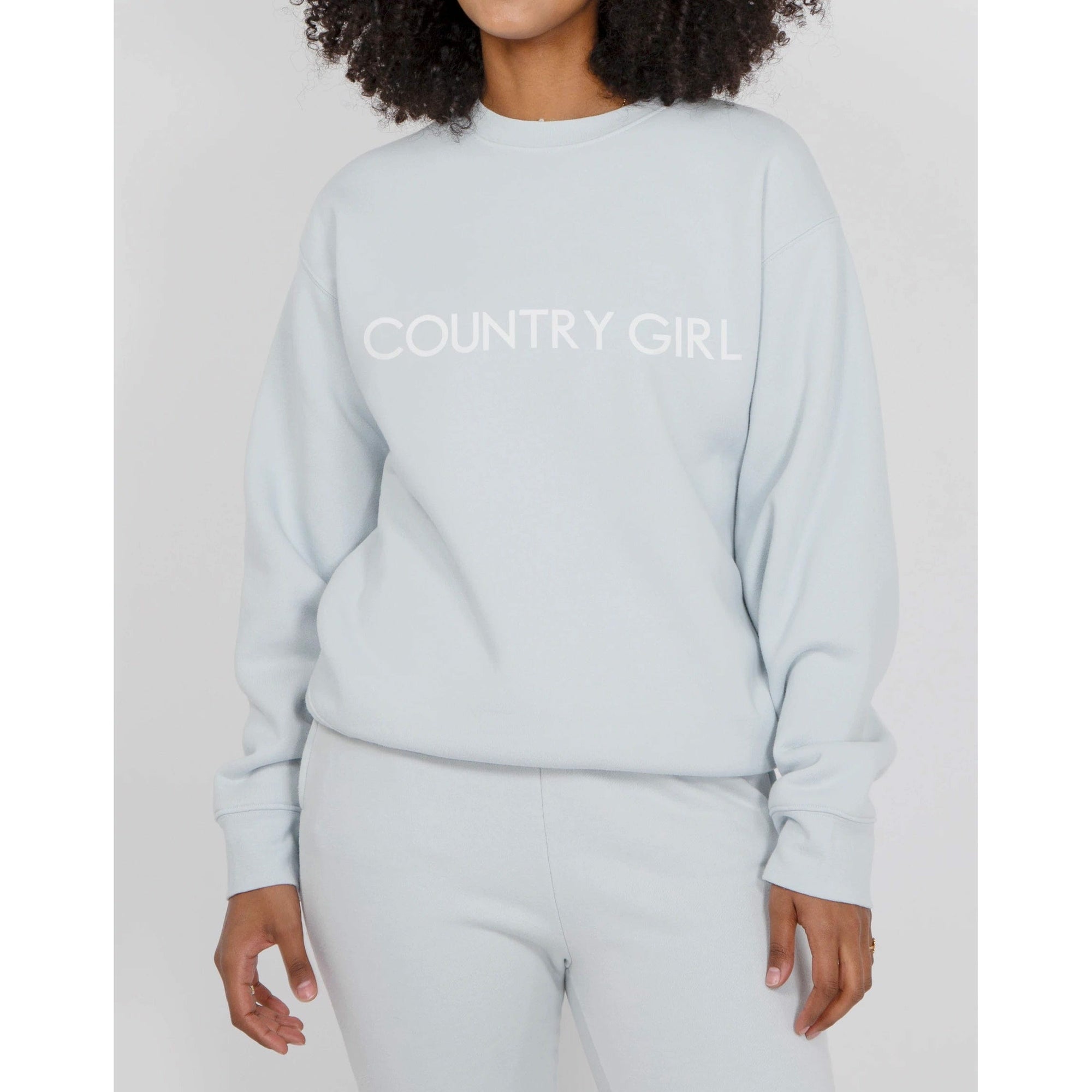 Brunette the Label Brunette the Label Country Girl Core Crew Summer Sky