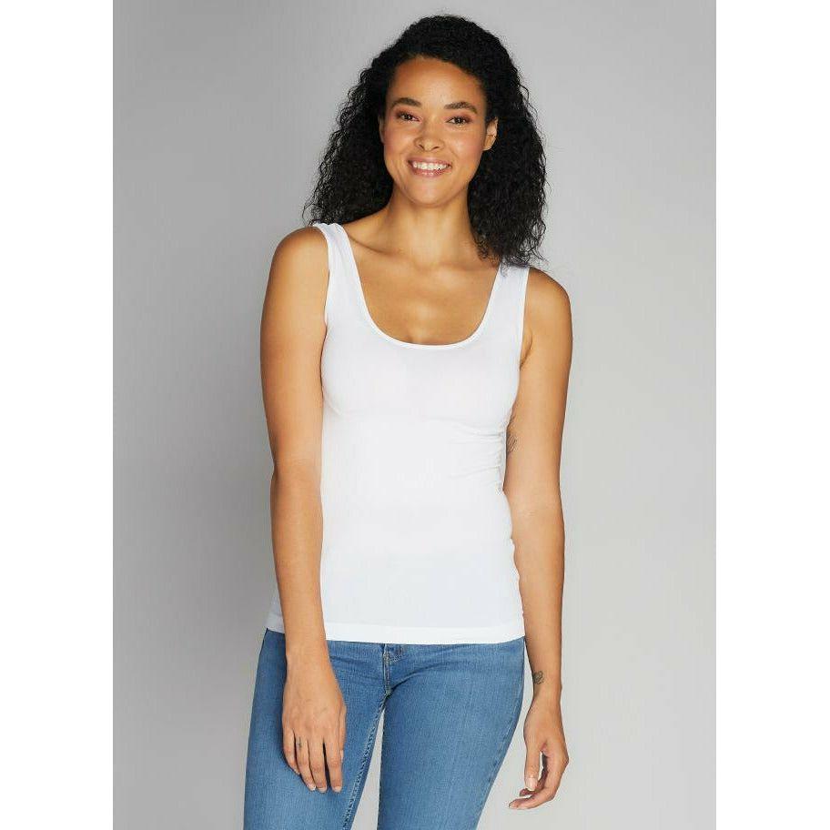 C'est Moi WHITE / N/S C'est Moi Bamboo Short Tank