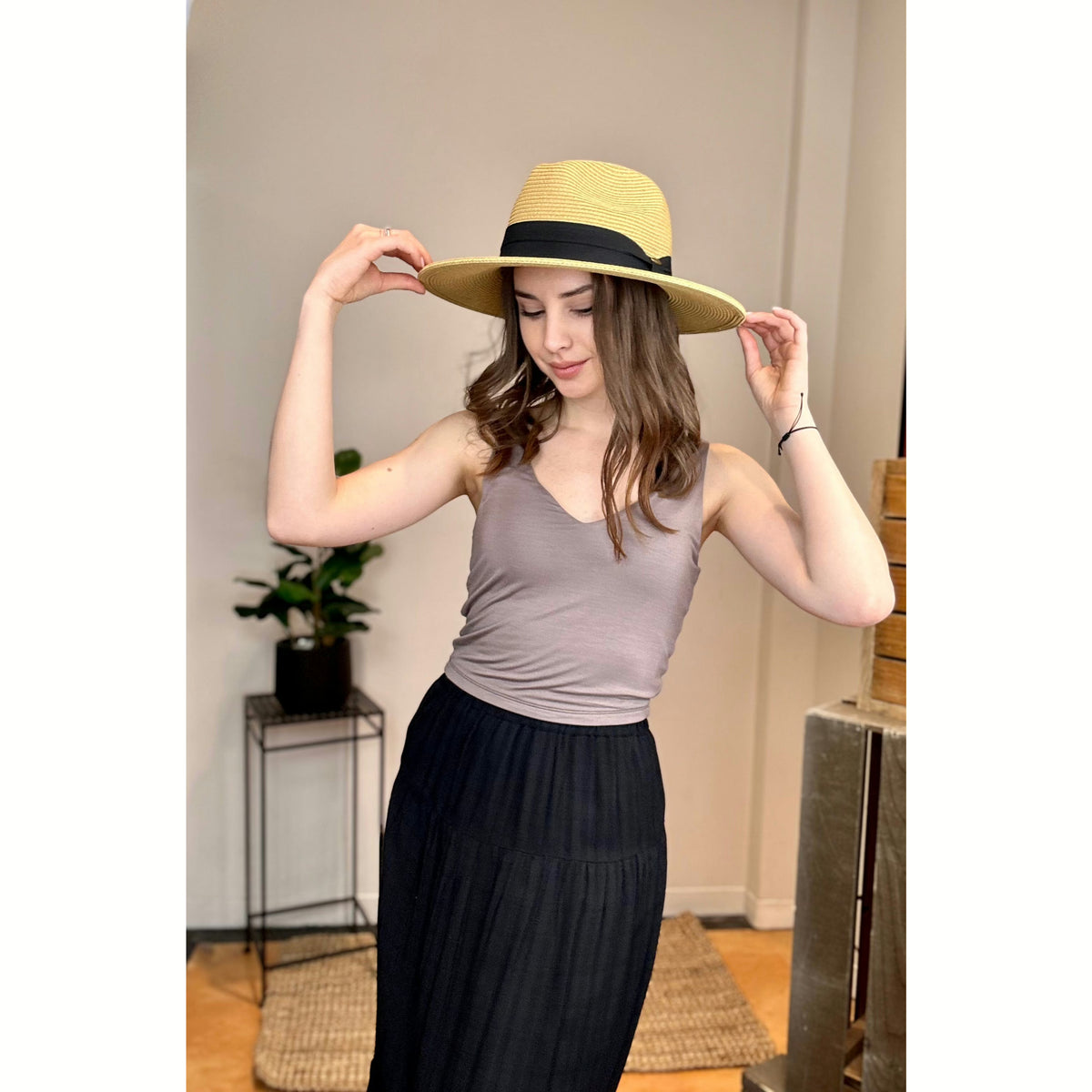 CC Beanies CC Beanie Panama Ribbon Hat