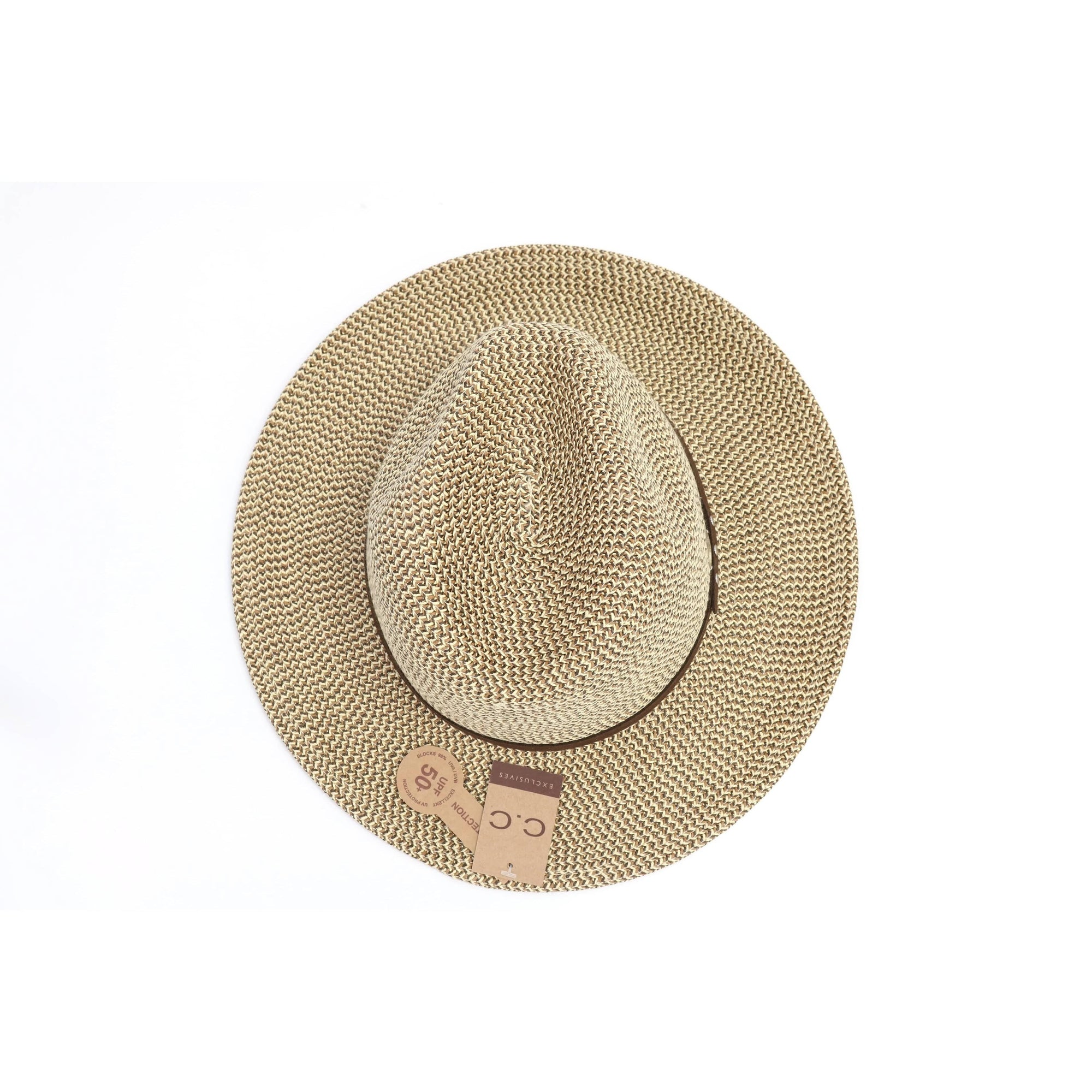 CC Beanies BROWN CC Beanie Straw Panama Hat