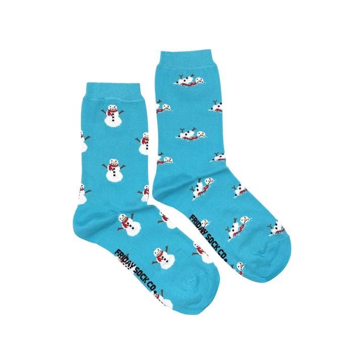 Friday Sock Co Multi Friday Ugly Christmas Melting Snowman Family Socks