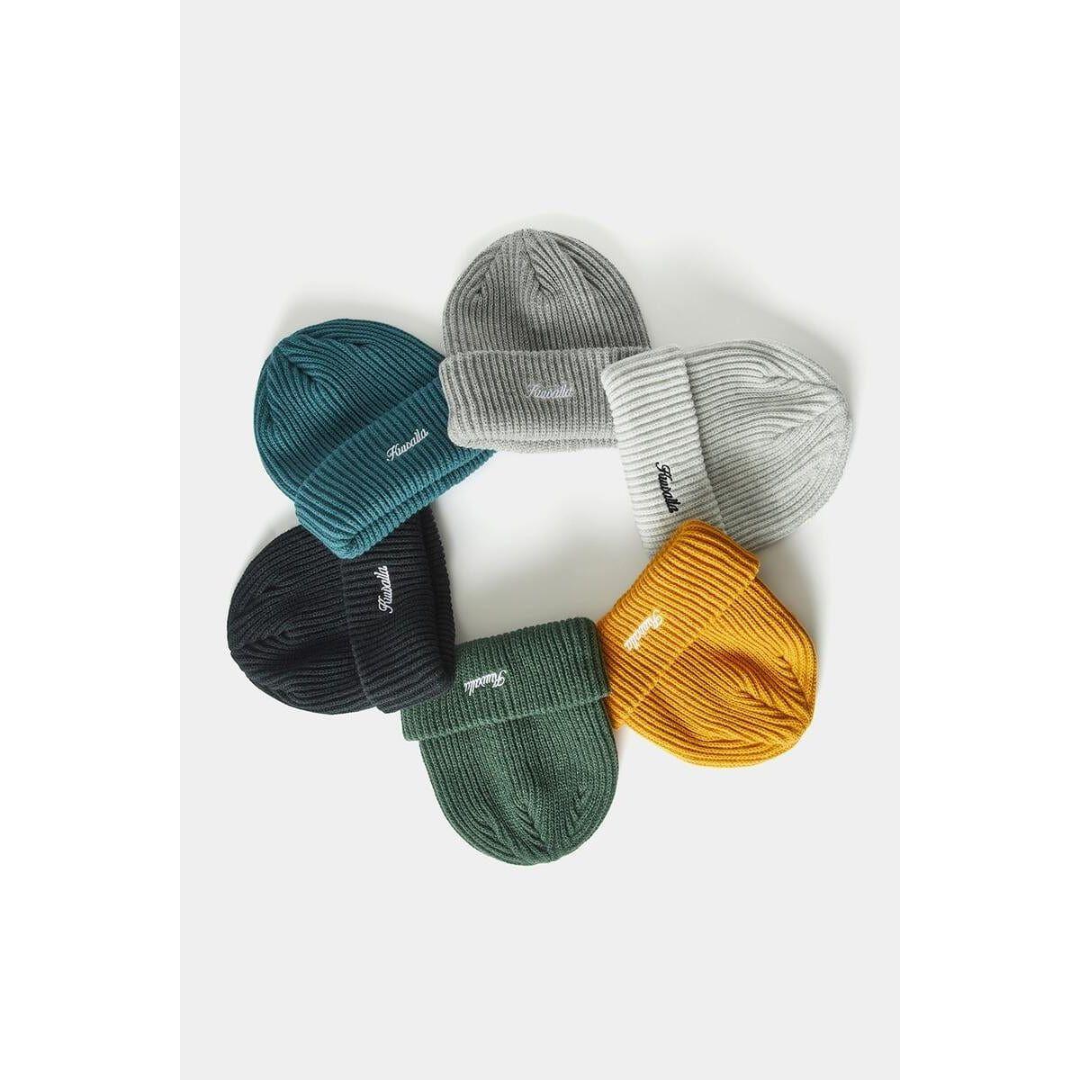 Kuwalla Essential Beanie by Kuwalla: cozy 100% acrylic knit in assorted colors with embroidery.