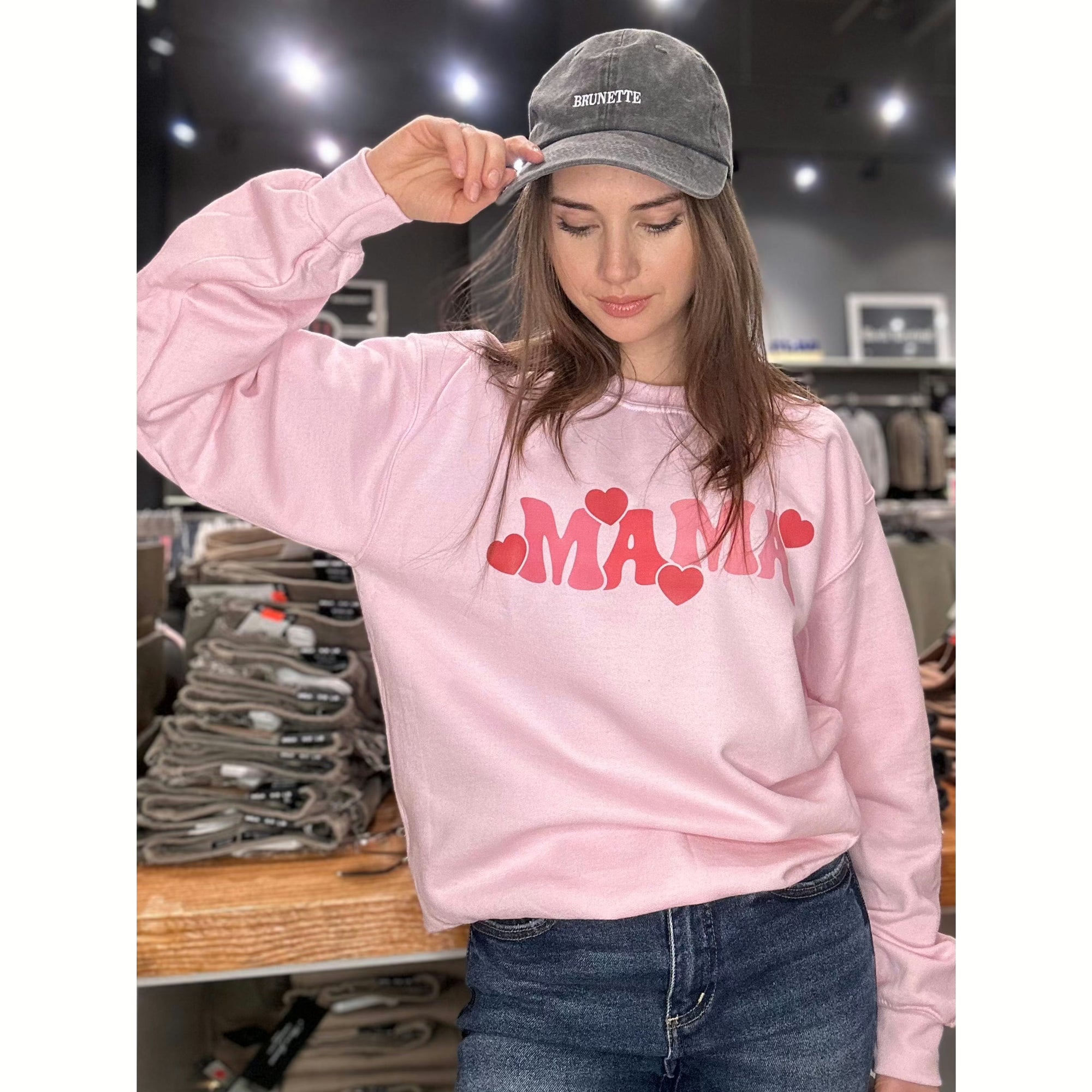 Mama 2025 sweatshirt pink