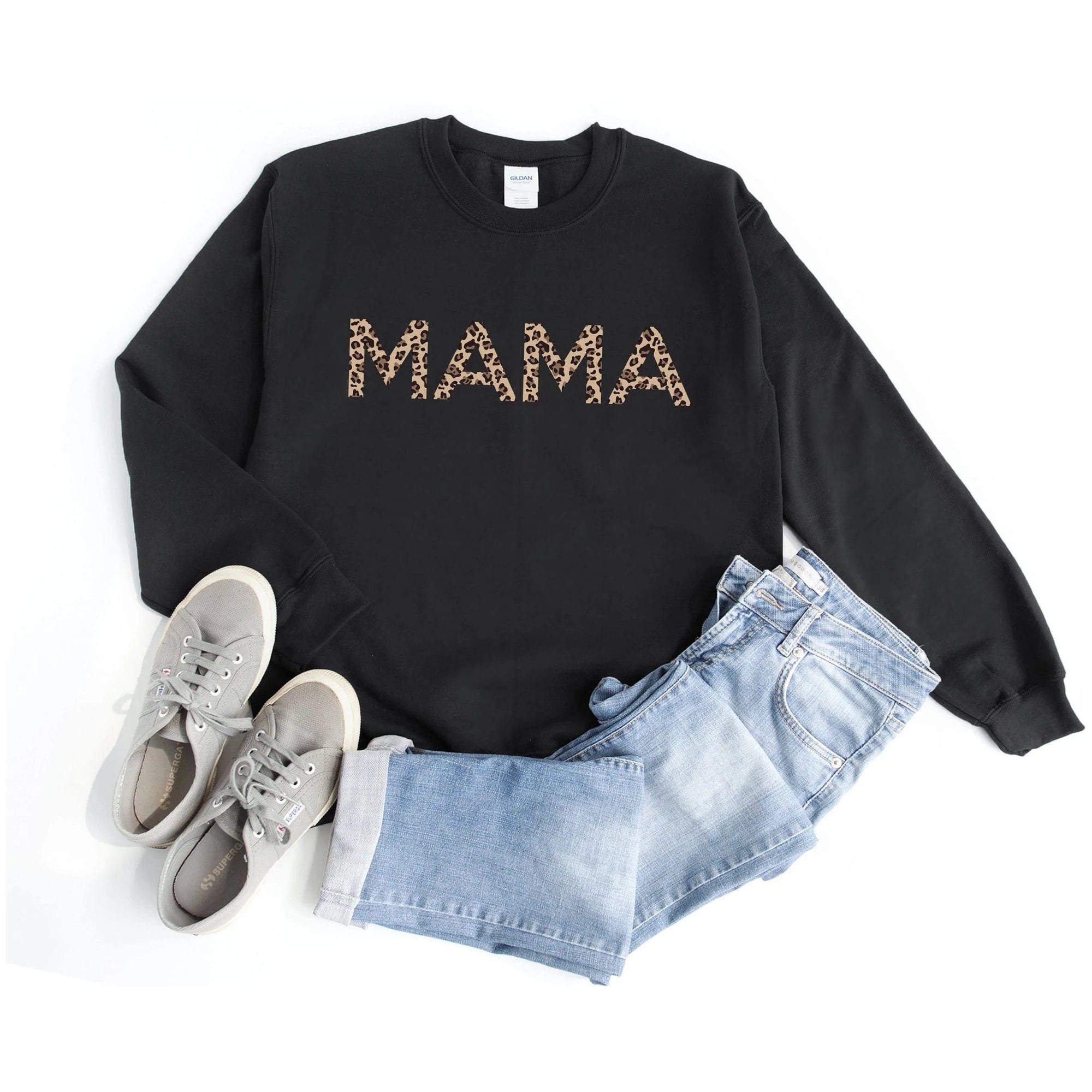 Light and Shine Mama Leopard Sweatshirt