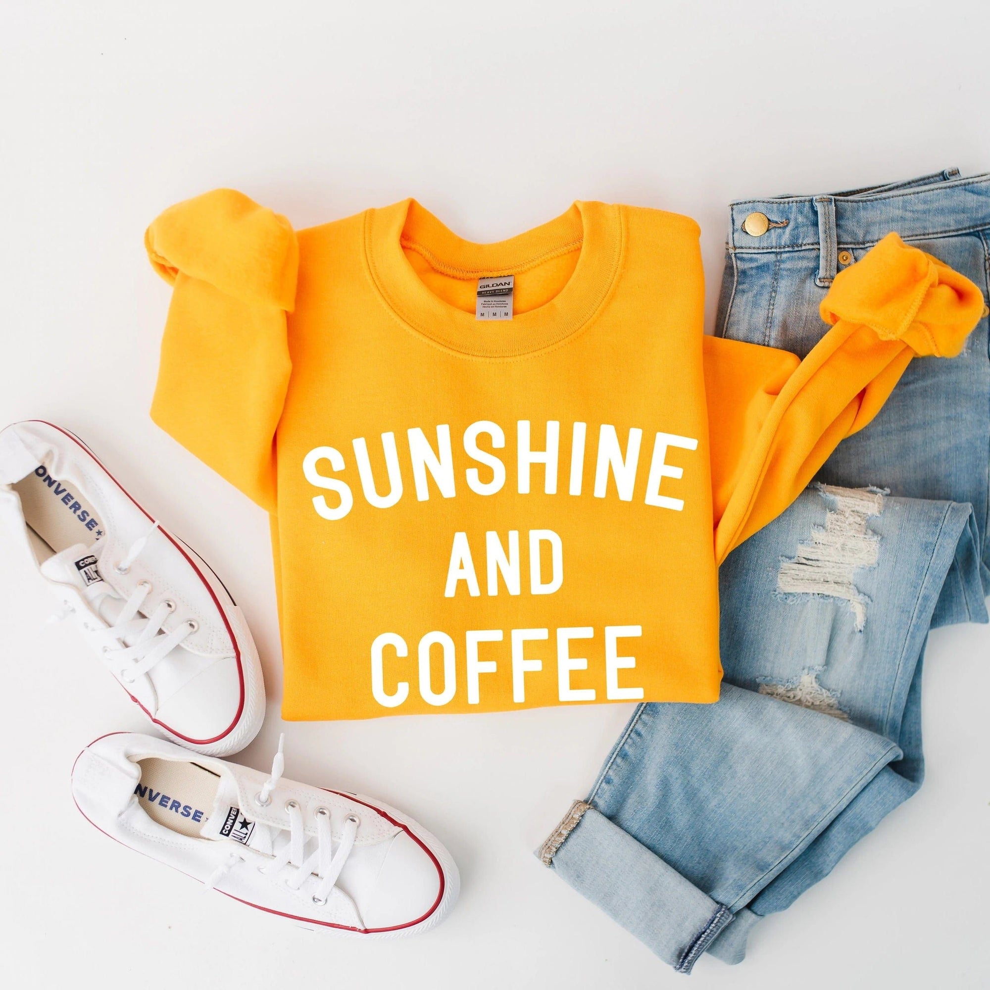 Light and Shine YELLOW / S Sunshine and Coffee Crew