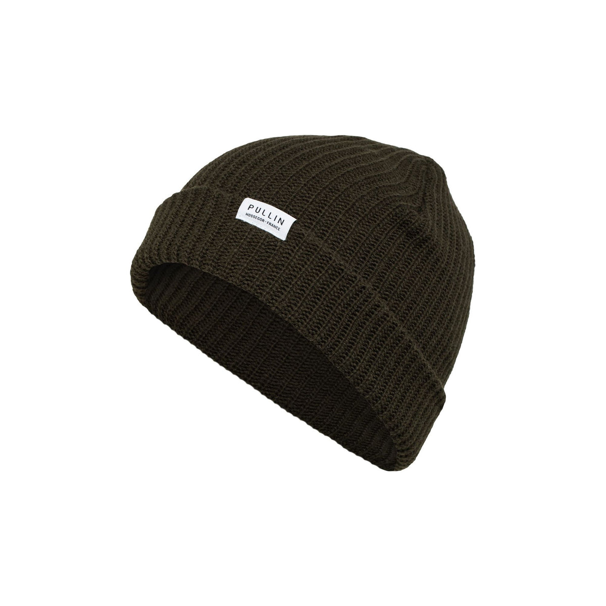 Pullin Beanie, 100% acrylic, docker-style knit; cuffed 20 cm or uncuffed 27 cm; one size fits all.