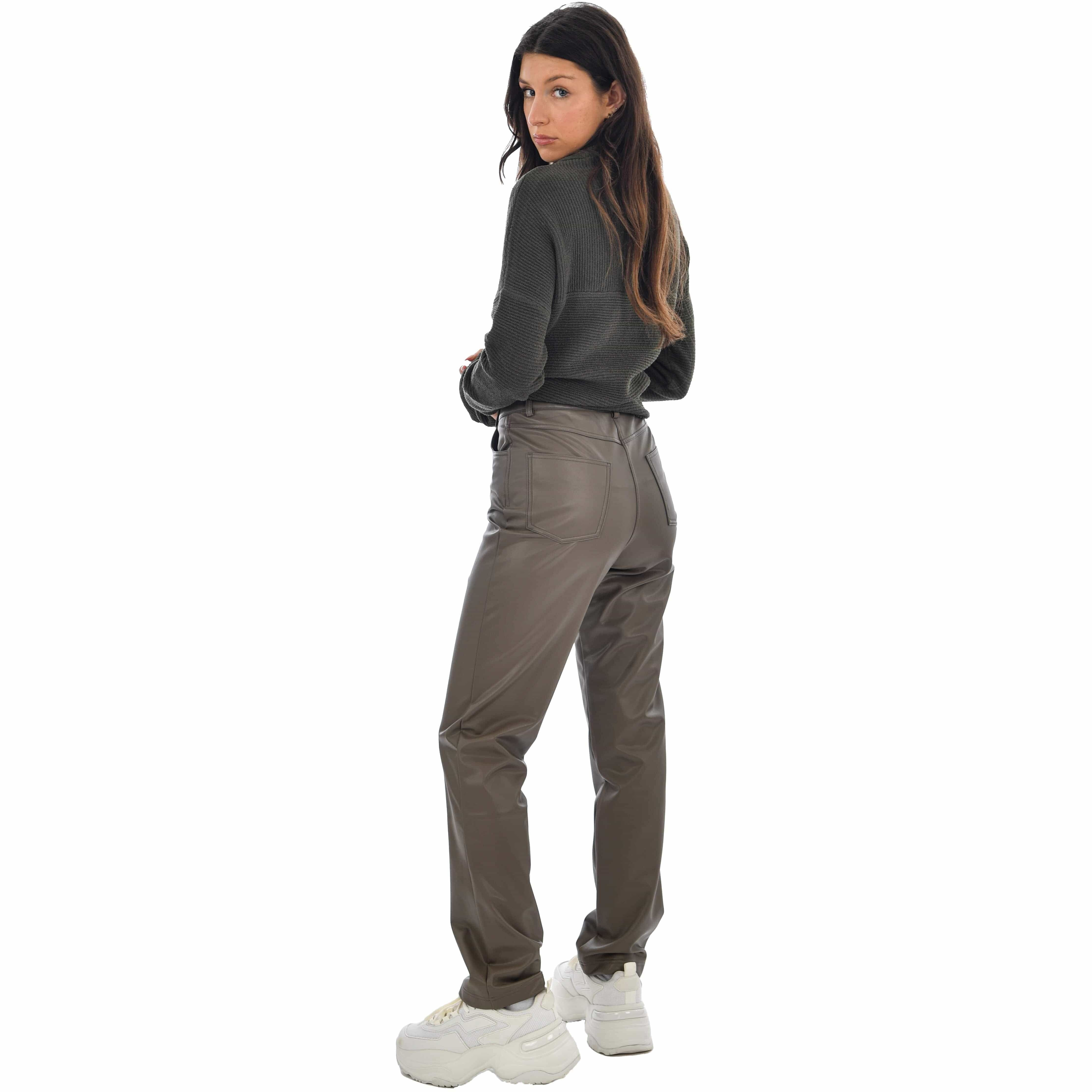 Lucy Vegan Leather 5 Pocket Pants - Underground Clothing