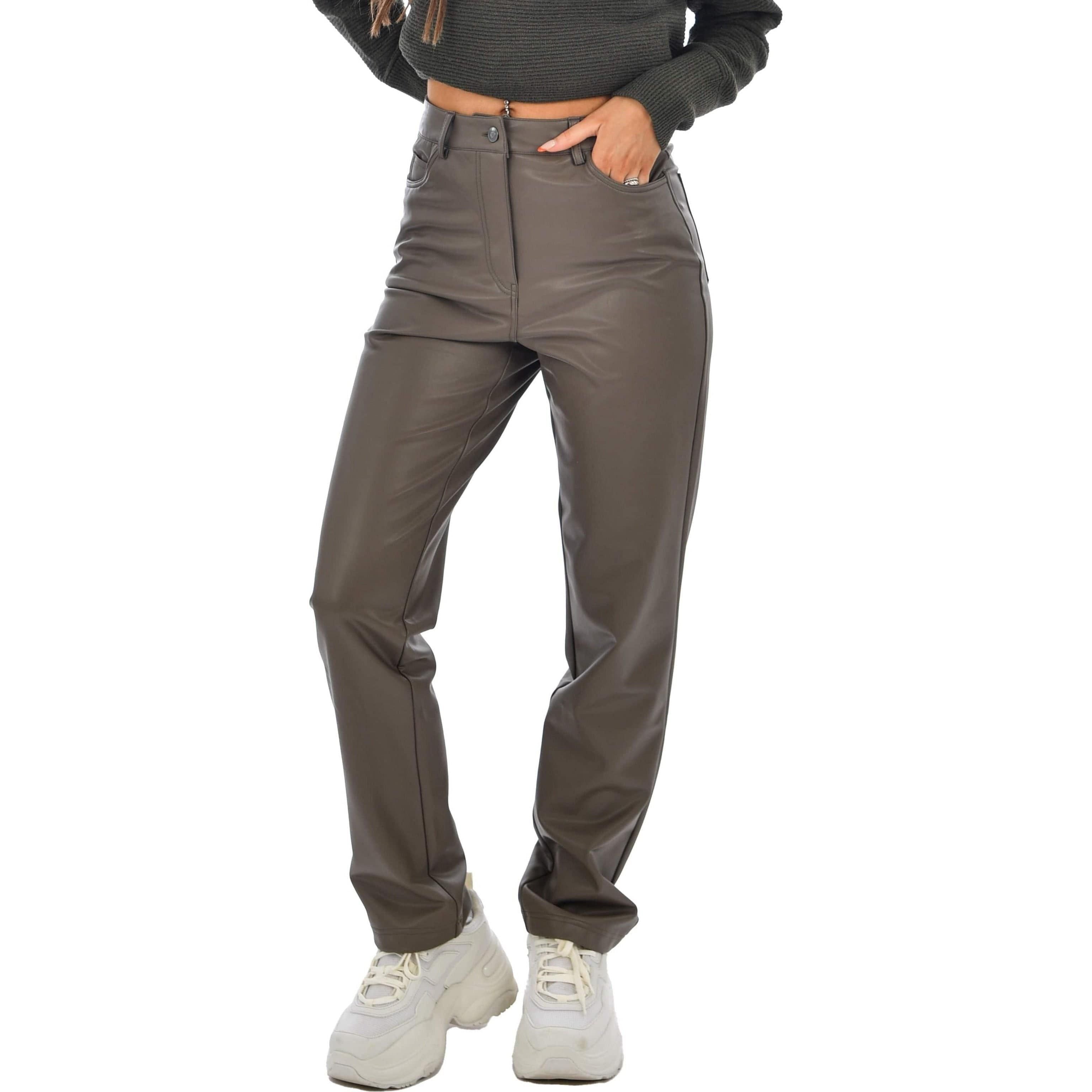 Lucy Vegan Leather 5 Pocket Pants - Underground Clothing