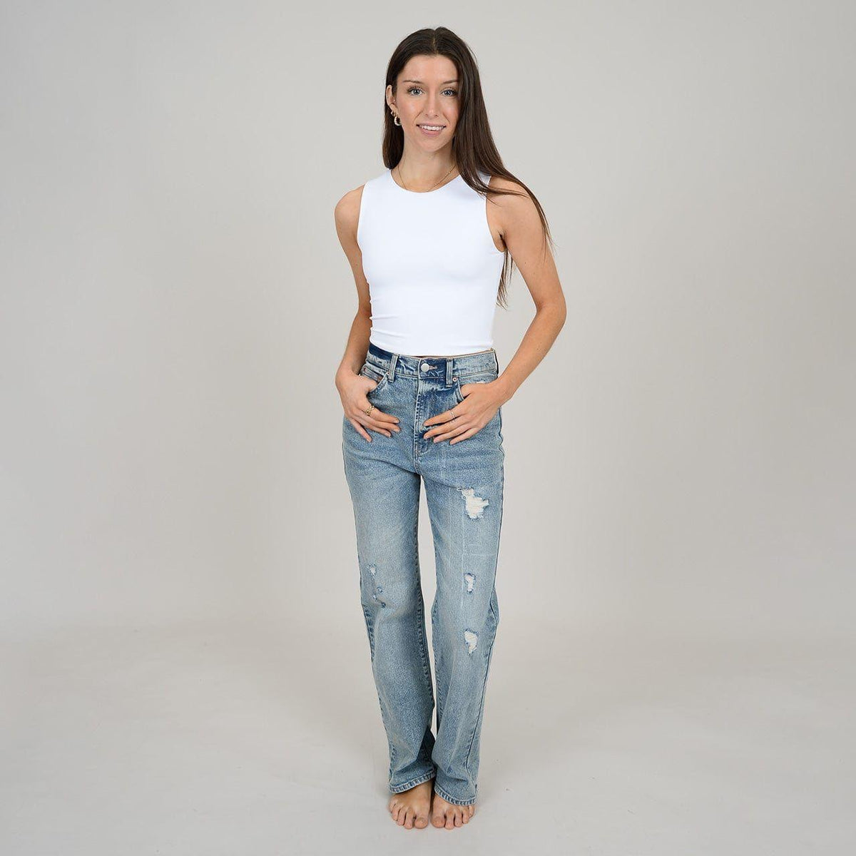 RD Second Skin Roxanna Crew Neck Tank Top