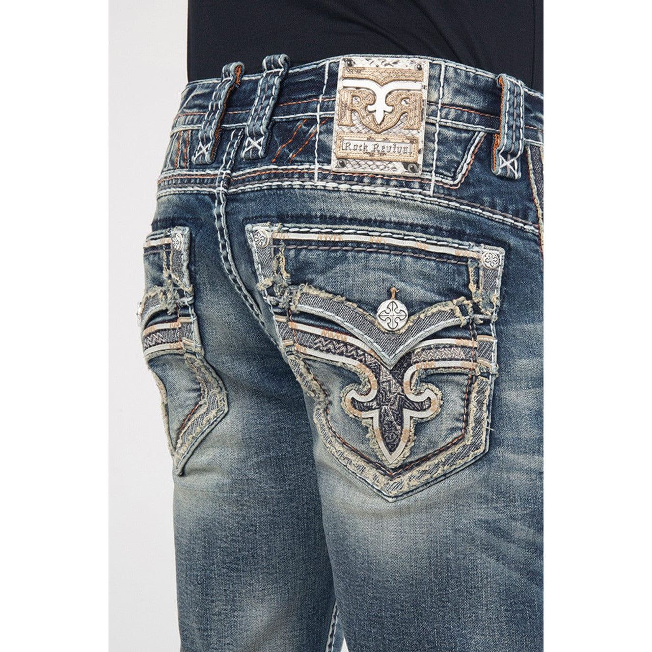 Rock revival jeans mens on sale cheap