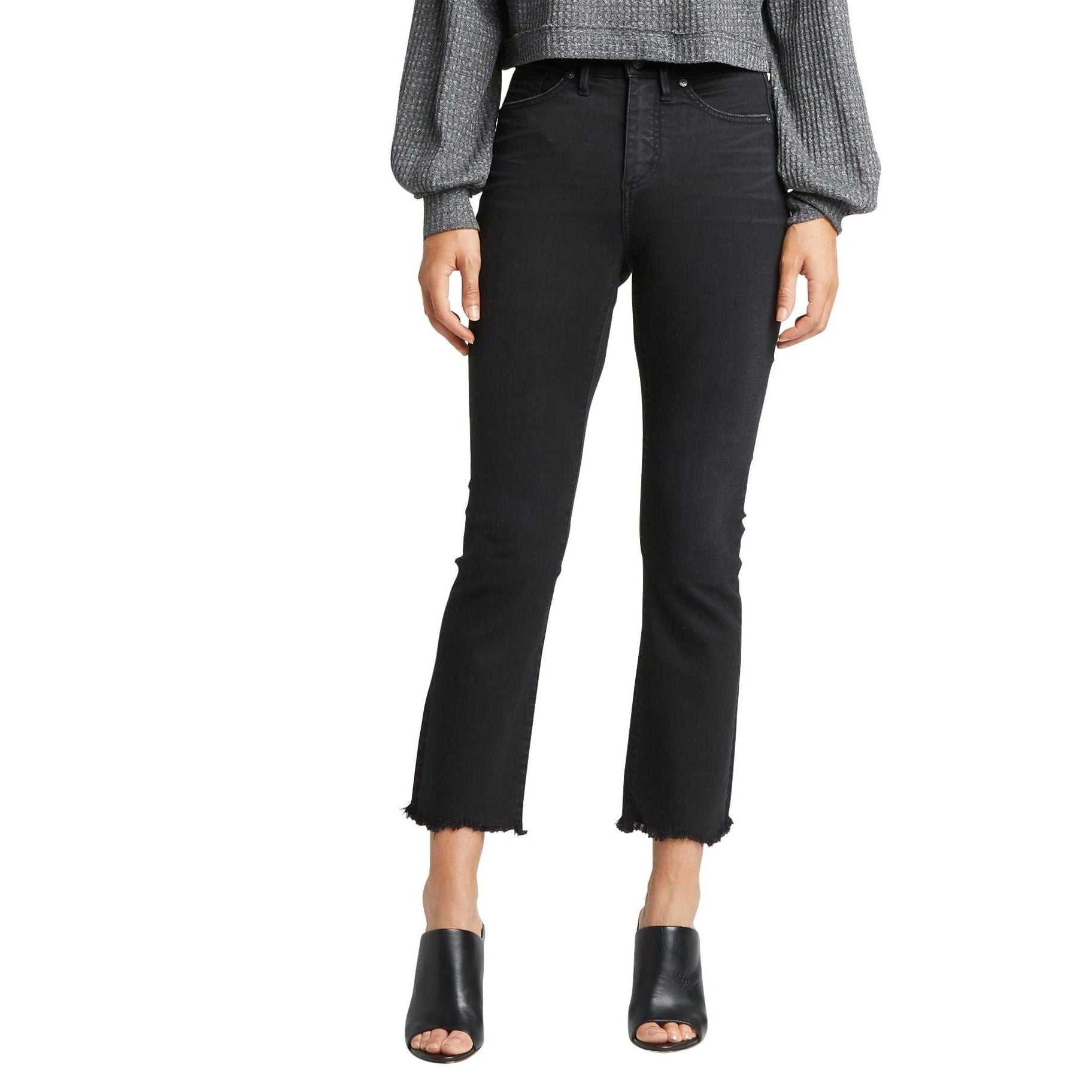 Silver Jeans Silver Isbister Obsidian Ankle Flare Black