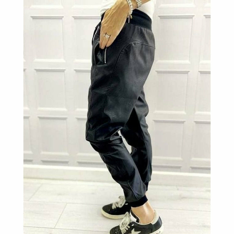 Suzy D Suzy D Vegan Leather Joggers